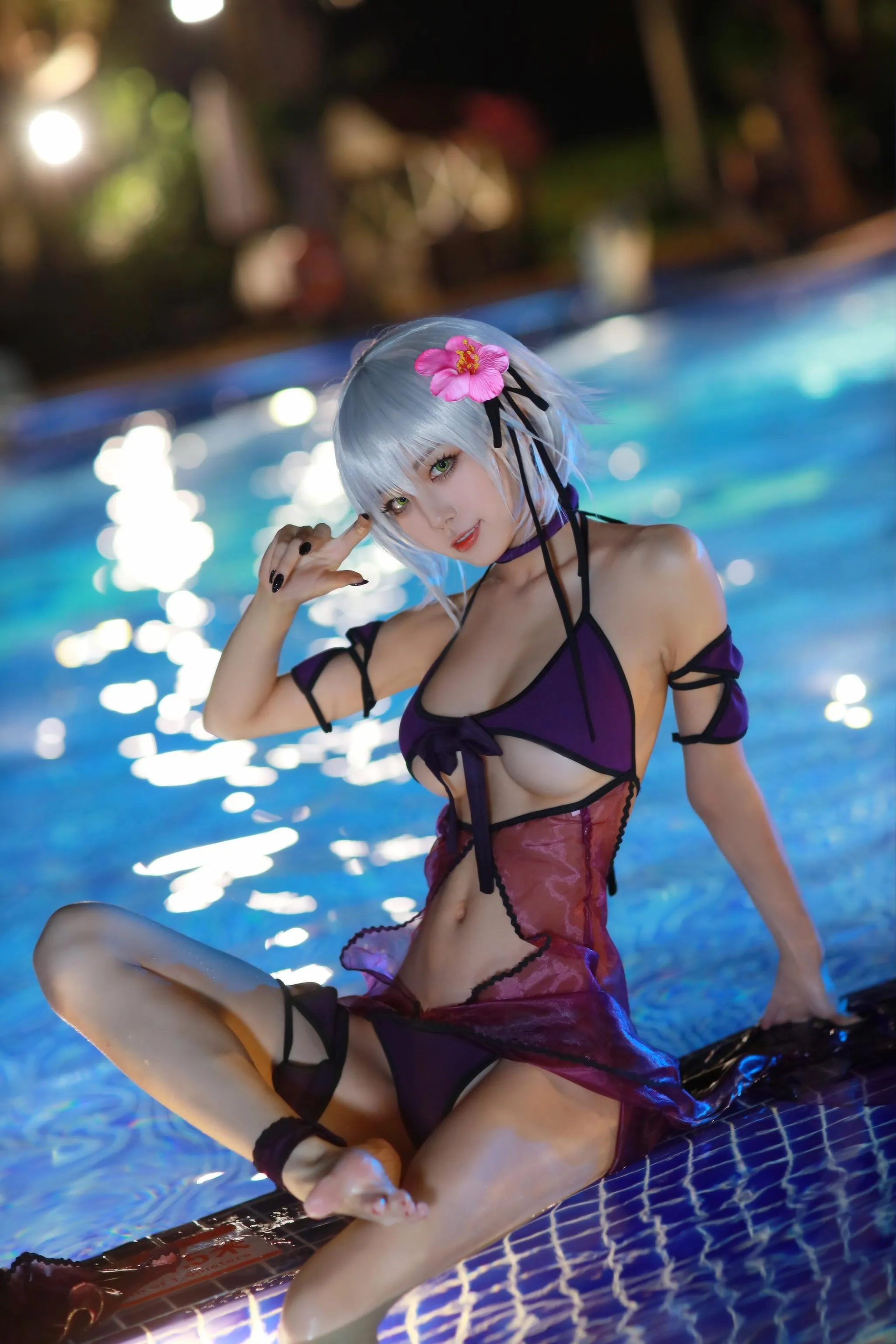 水淼Aqua – NO.70 贞德泳装 [41P]插图8